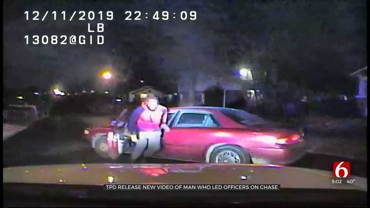 Police Video Shows Convicted Felon Running From Tulsa Police