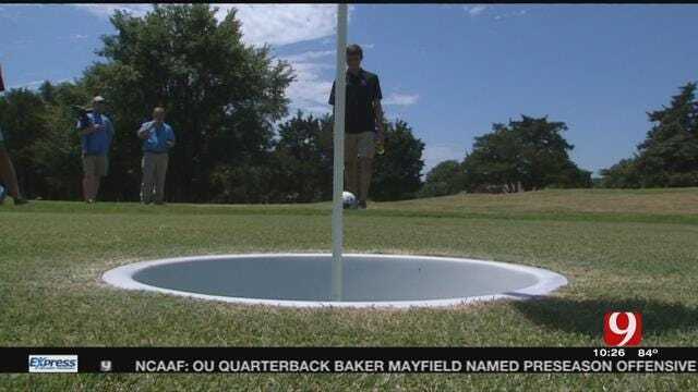 Norman North Soccer Team Plays Foot Golf to Switch Things Up
