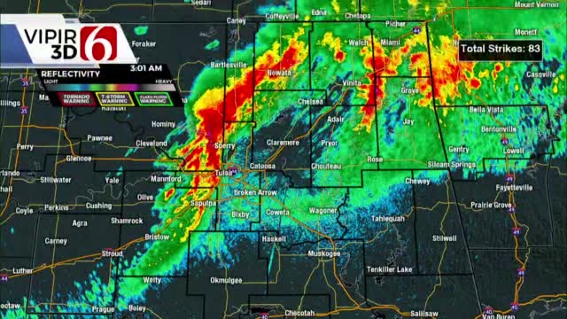 Early Morning Storms Move Across Parts Of Northeast Oklahoma 