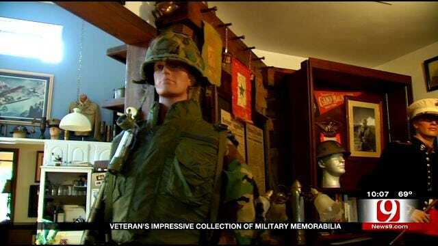 Veteran's Impressive Collection Of Military Memorabilia