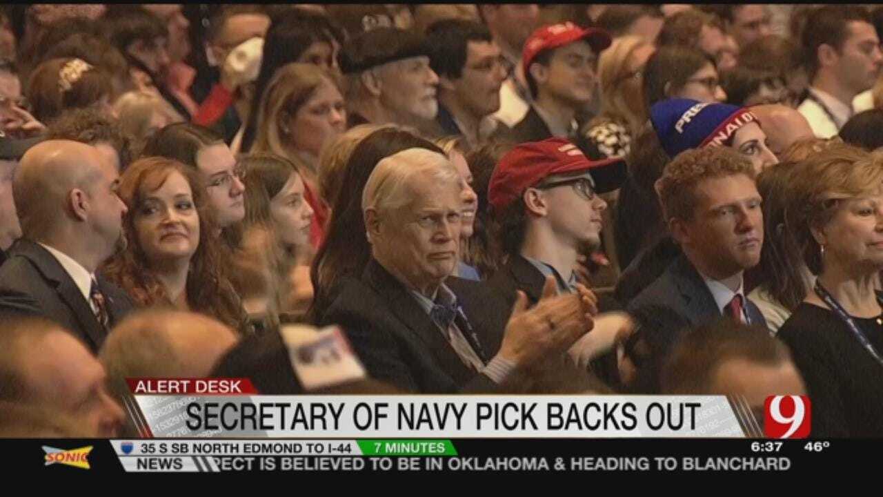 Trump's Choice For Navy Secretary Withdraws
