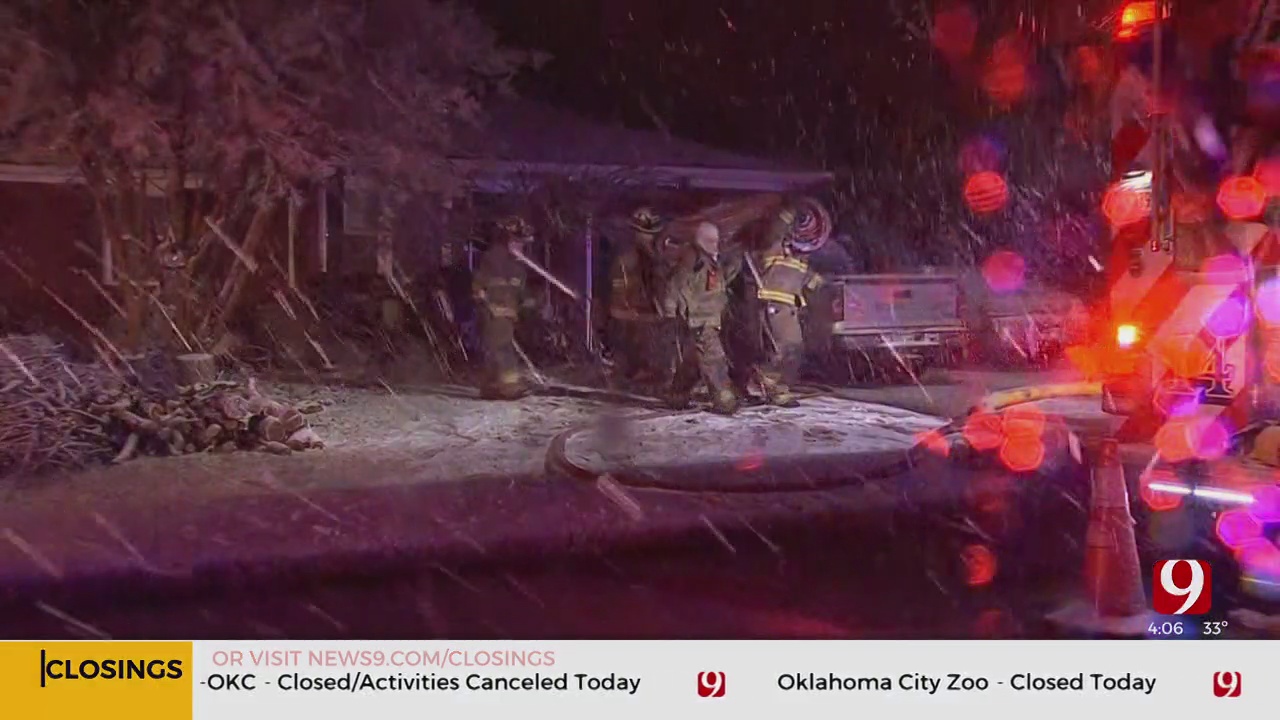 Family Escapes Early Morning NW OKC House Fire 