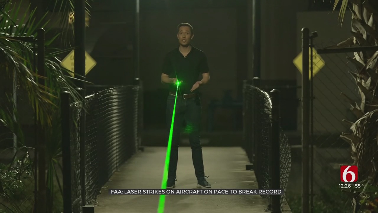 FAA: Laser Strikes On Aircraft On Pace To Break Record