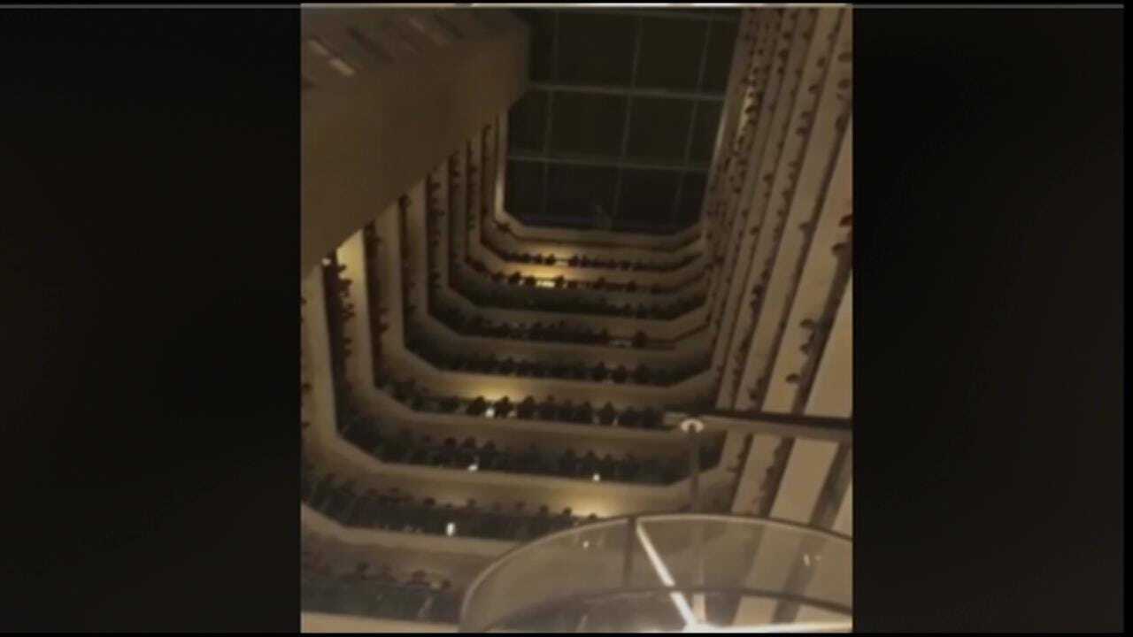 Colorado All State Choir Performs In Hotel Balcony