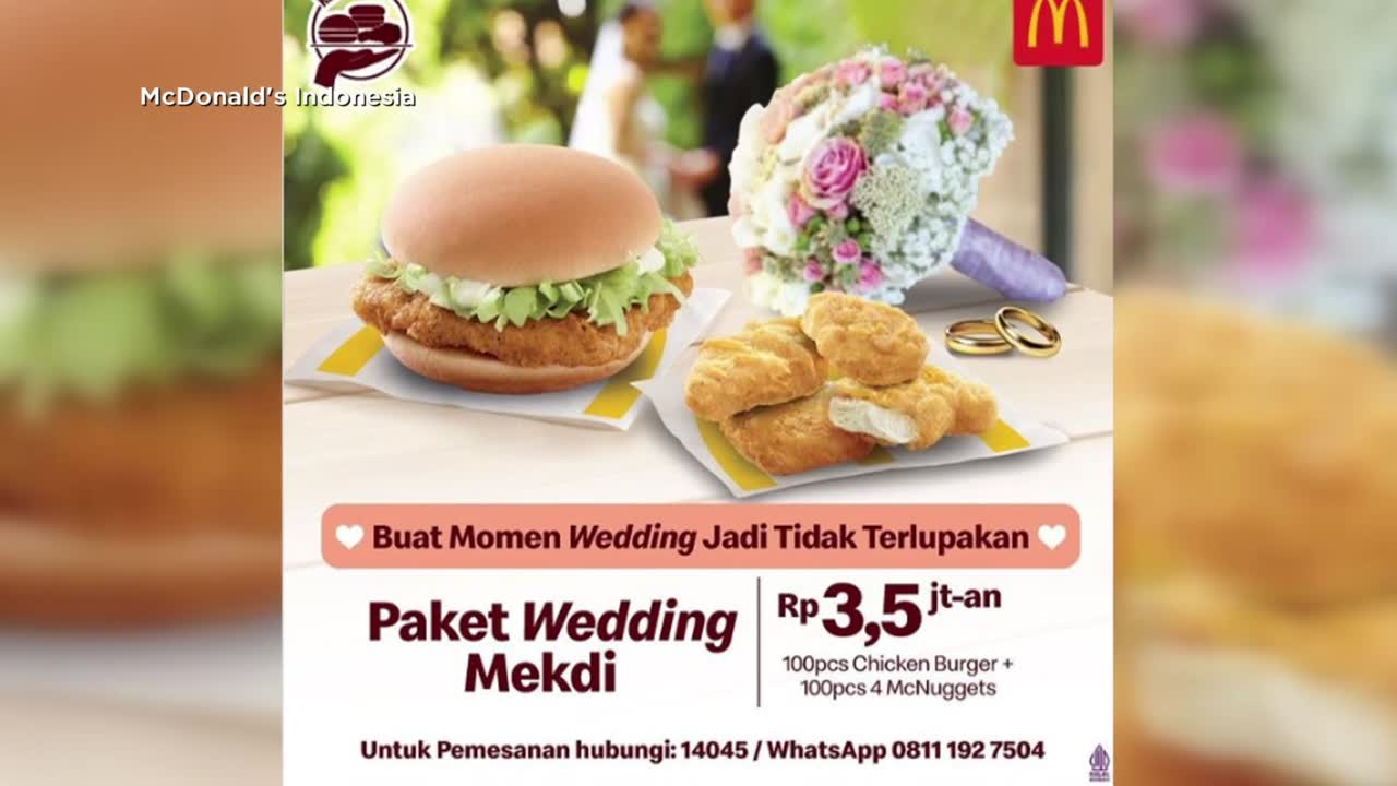 McDonald's Offers Wedding Catering In Indonesia