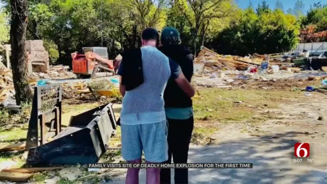 Oklahoma Family Visits Site Of Deadly Home Explosion For First Time 