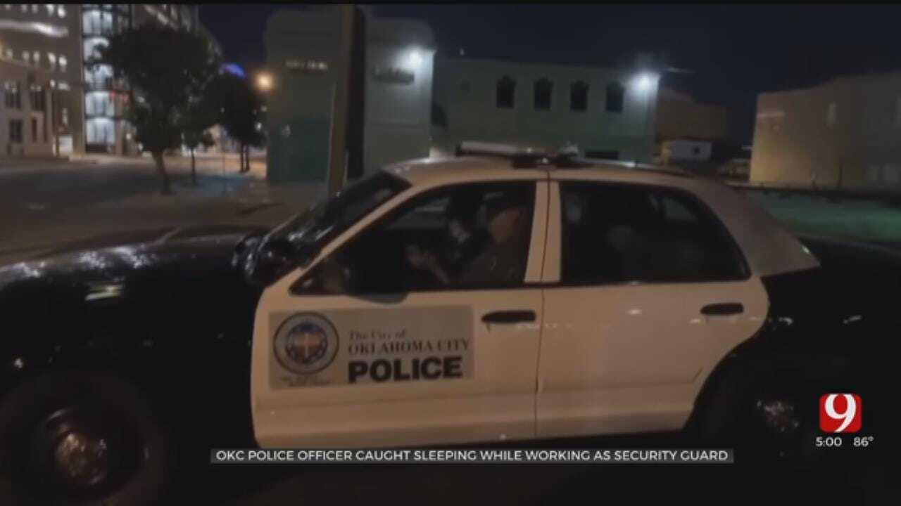 WATCH: OKC Police Officer Caught Apparently Sleeping On The Job