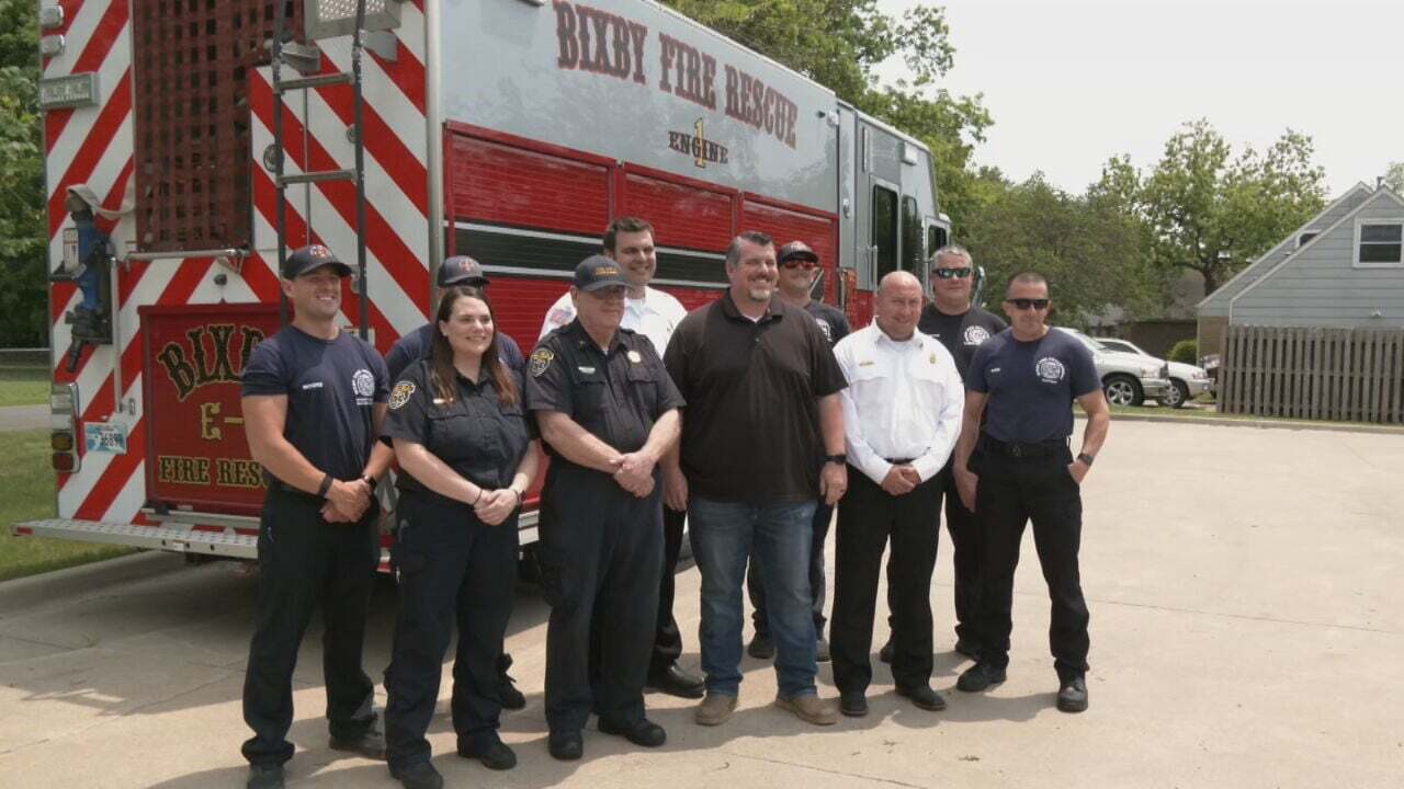 Bixby Man Meets First Responders Who Saved His Life