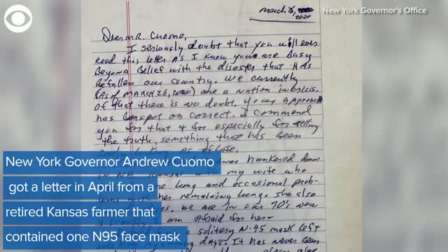 WATCH: Kansas Farmer Who Donated Mask To NYC Gets Degree