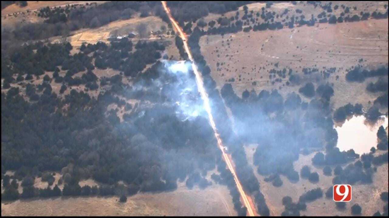 Crews Extinguish Guthrie, Southwest OKC Wildfires