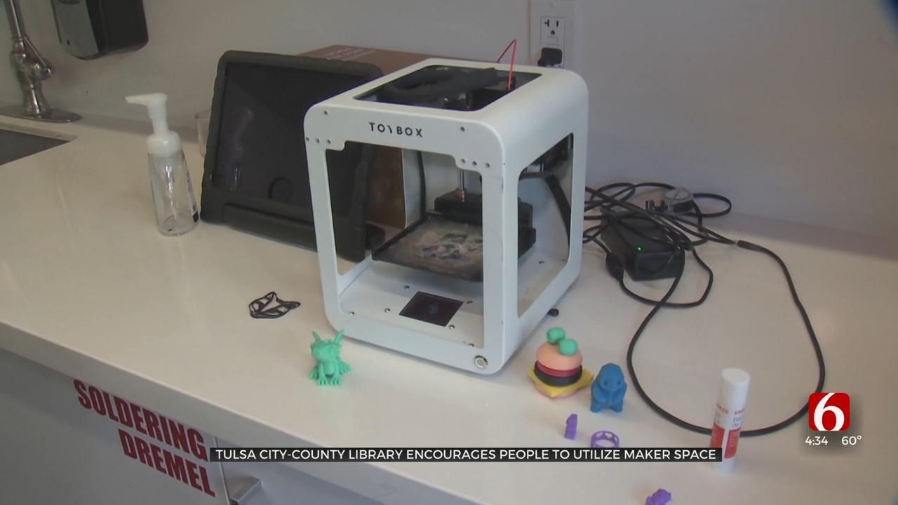 Tulsa City-County Library Encourages People To Utilize Maker Space