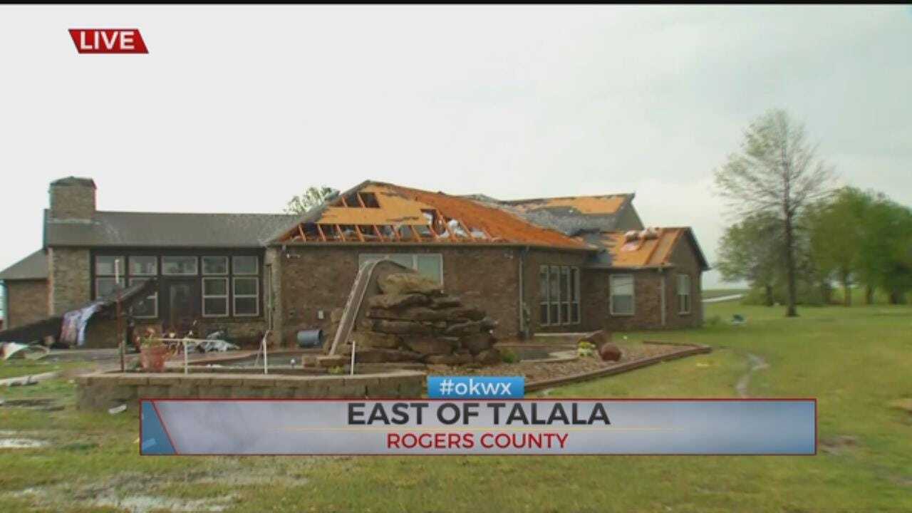 Tornado Damages Homes Near Talala