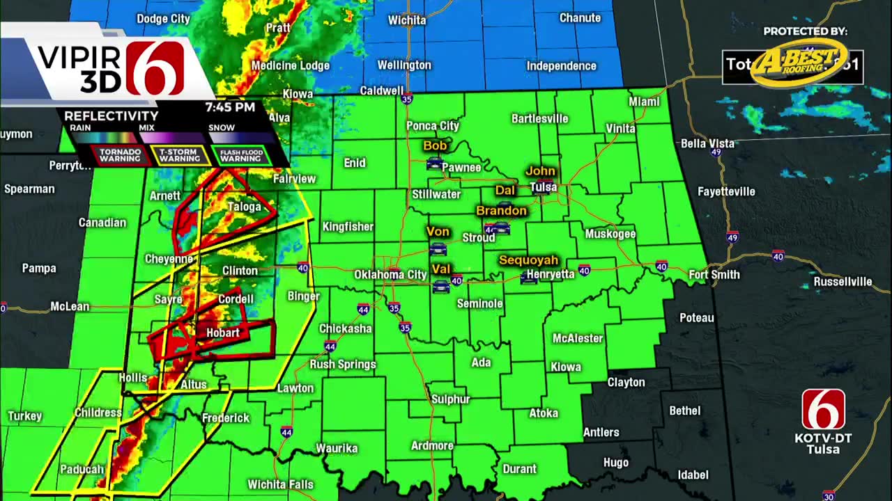 Strong Winds, Possible Tornadoes Sweep Across Green Country With Severe Storms