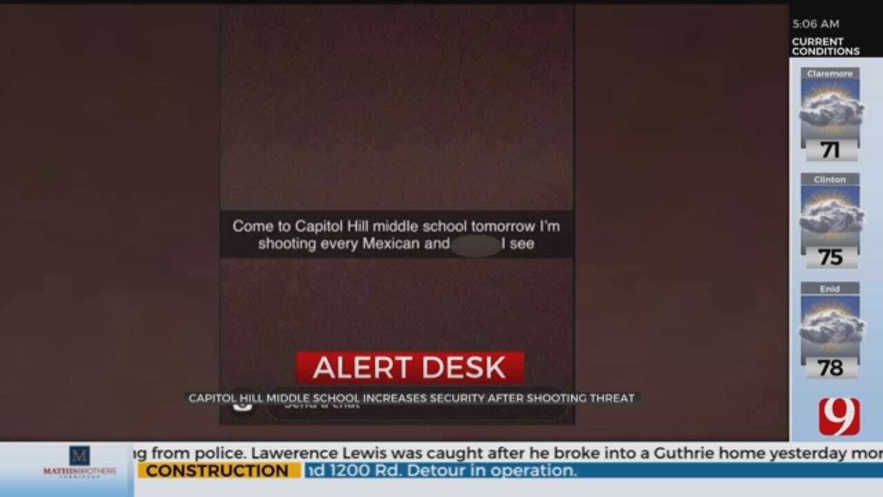 Captiol Hill Middle School Increases Security After Shooting Threat