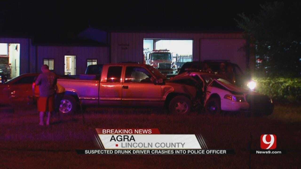 Suspected Drunk Driver Crashes Into Police Officer