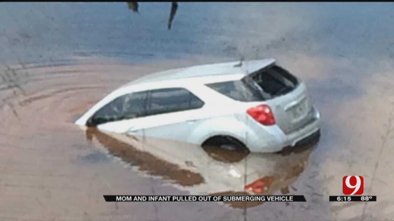 OHP Trooper, Turnpike Workers Recount Saving Mother, Infant From Submerged Car