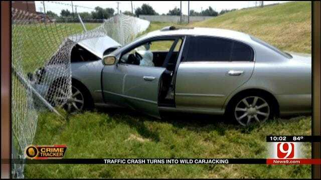 Traffic Crash Turns Into Wild Carjacking In SW OKC