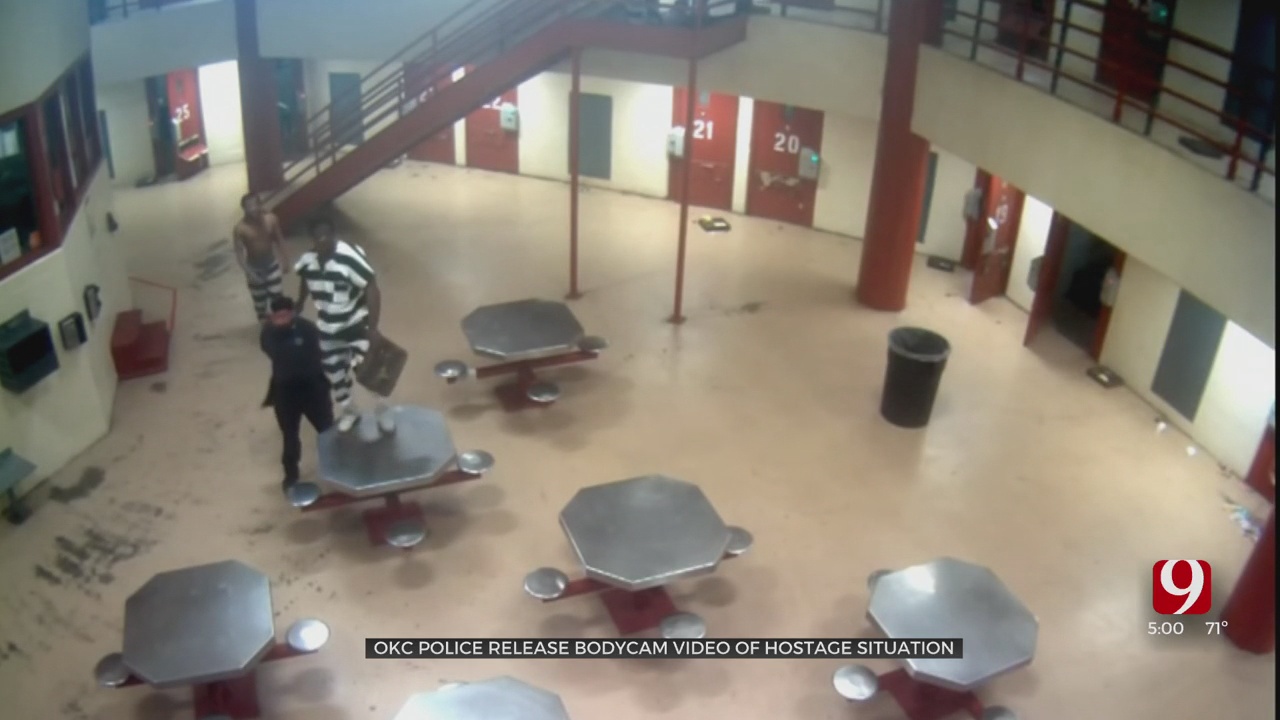 OKC Police Release Jail Surveillance, Body Camera Footage From Saturday’s Hostage Situation