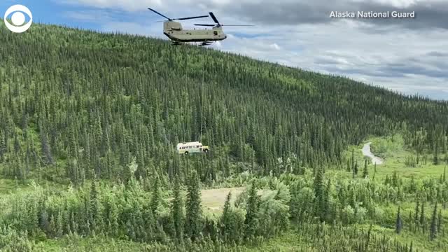 Watch: The Alaska National Guard Removes Abandoned 'Into The Wild' Bus