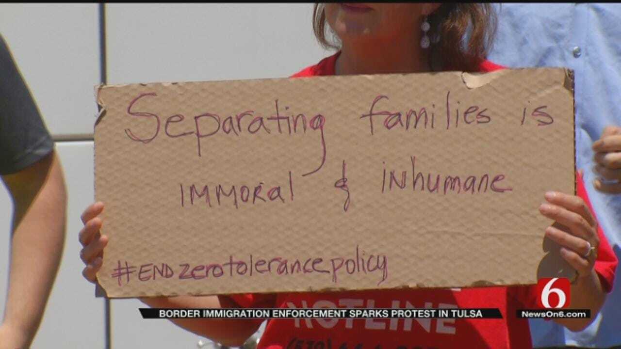 Protests Held In Tulsa Over Families Separated By Immigration Policy