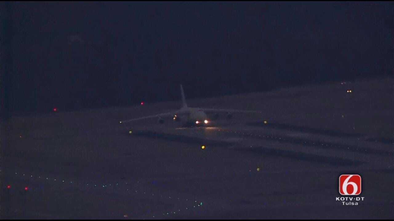 Giant Ukrainian Cargo Jet Takes Off From Tulsa Airport