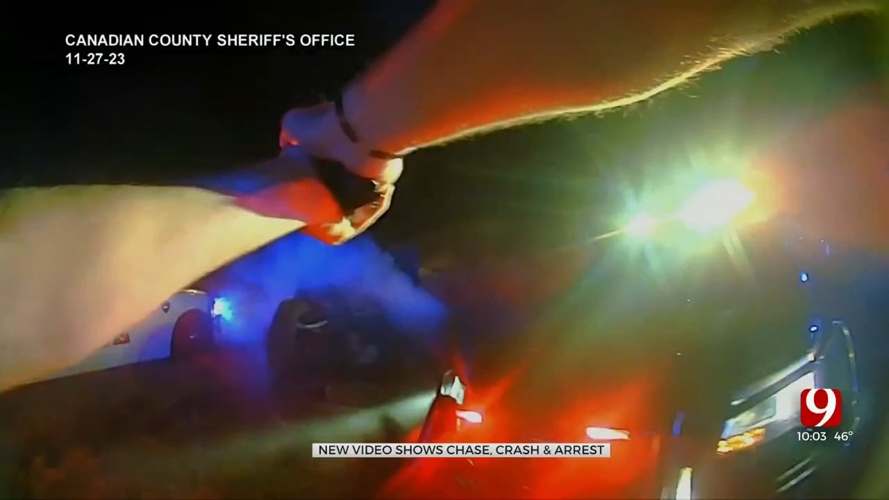 Canadian County Sheriff Dashcam Shows Calumet Police Officer’s Effort To Stop High-Speed Chase
