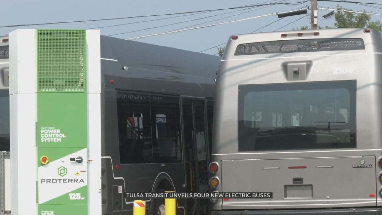 Tulsa Transit, City Leaders To Unveil 4 New Electric Buses