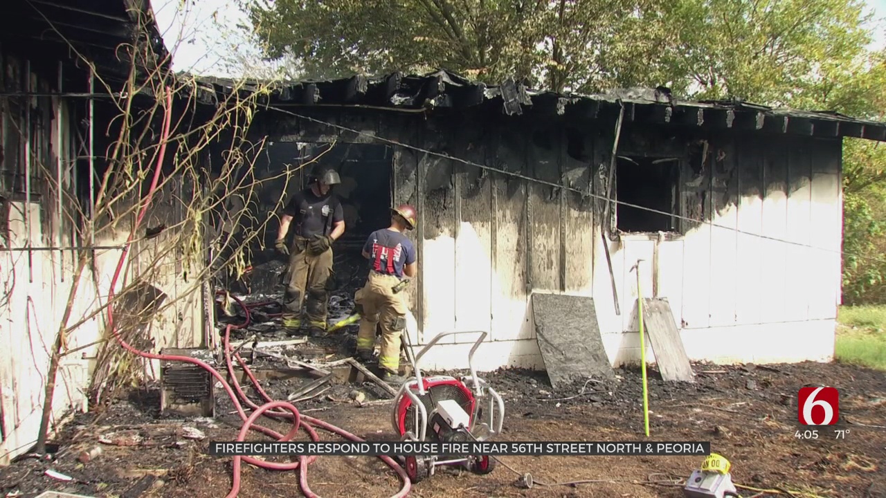 Abandoned House Near 56th Street North & Peoria May Be Torn Down After Fire