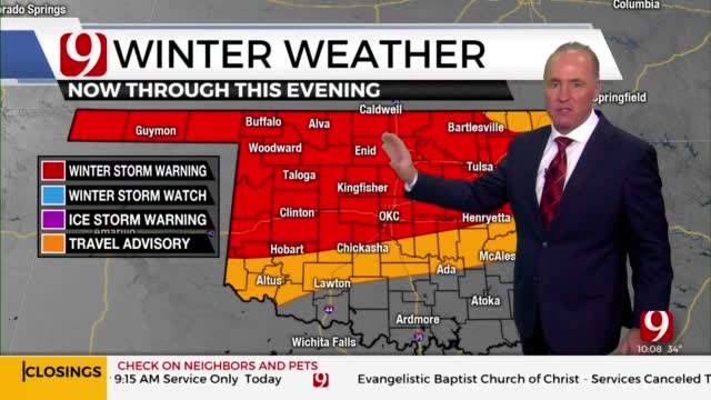 Snow Turns Parts Of Oklahoma Into Winter Wonderland