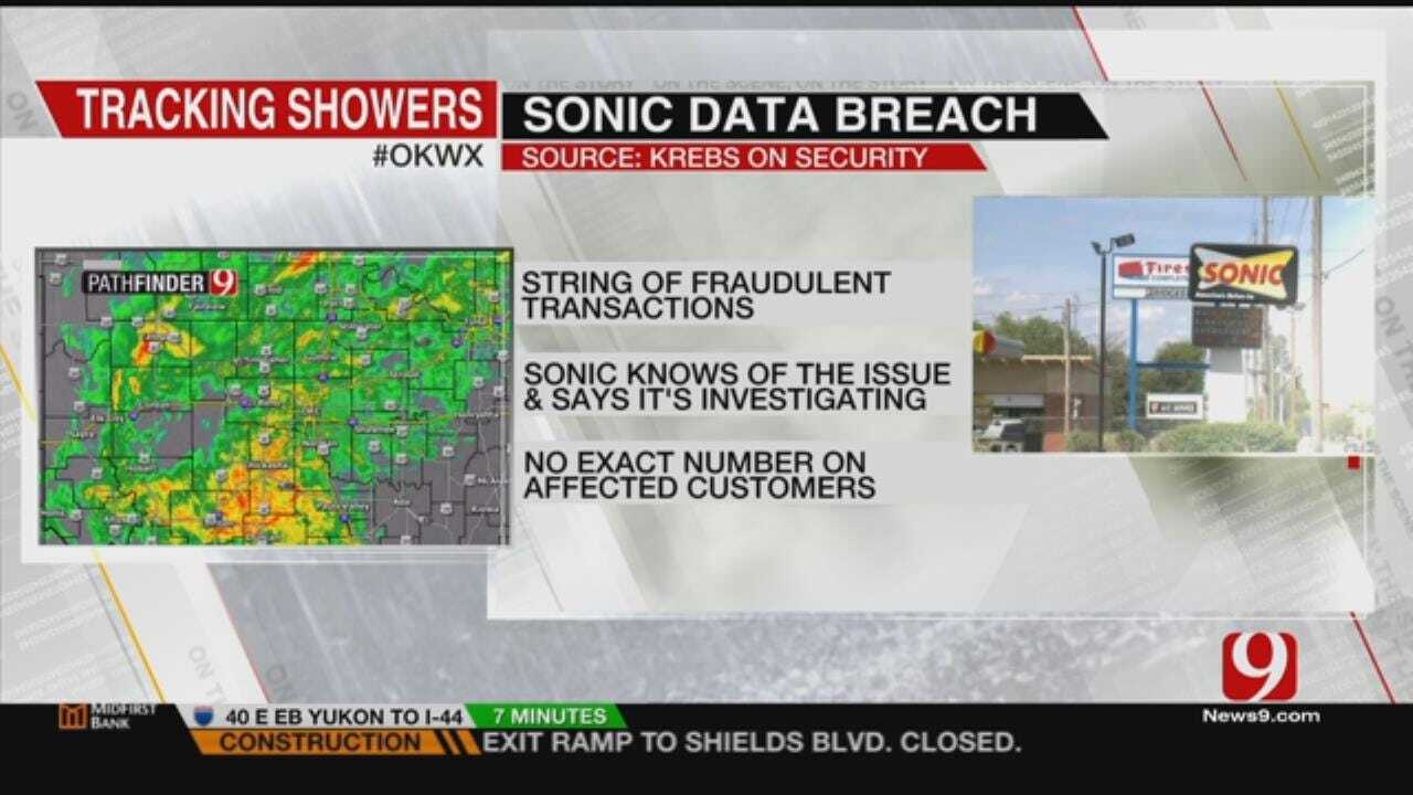 Sonic Acknowledges Potential Data Breach