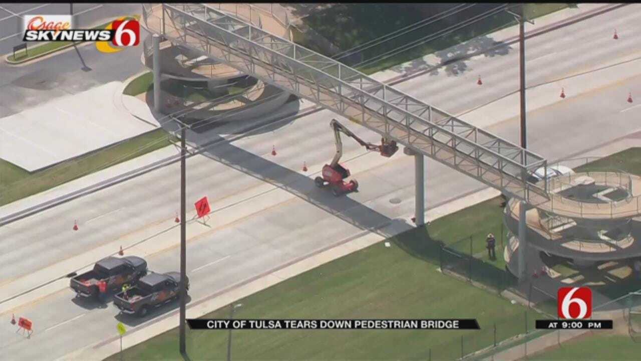 City Of Tulsa To Replace Pedestrian Bridge With Traffic Light