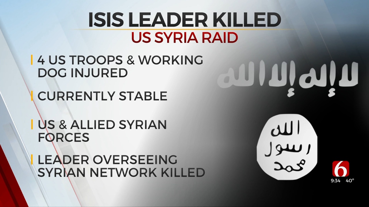 Senior ISIS Leader Killed, 4 U.S. Troops And Working Dog Wounded In Syria Raid