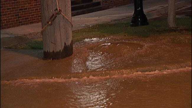 WEB EXTRA: Video From A Water Main Break At Detroit And Brady