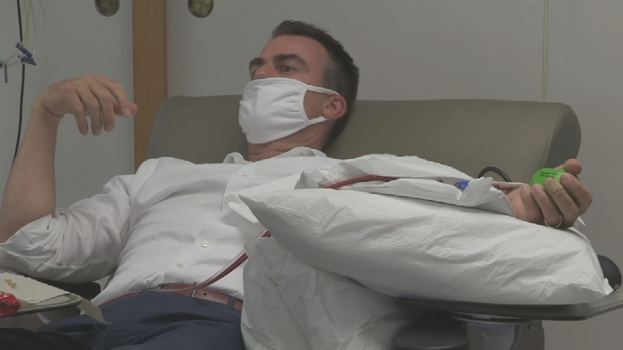 Gov. Kevin Stitt Donates Convalescent Plasma, Urges Others To Do The Same