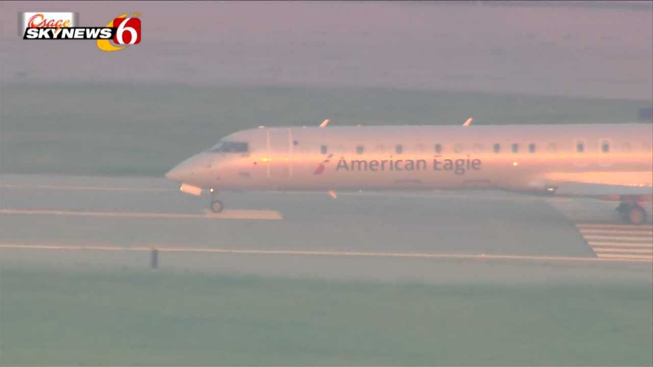 Osage SkyNews 6 HD: American Eagle Flight Takes Off From Tulsa