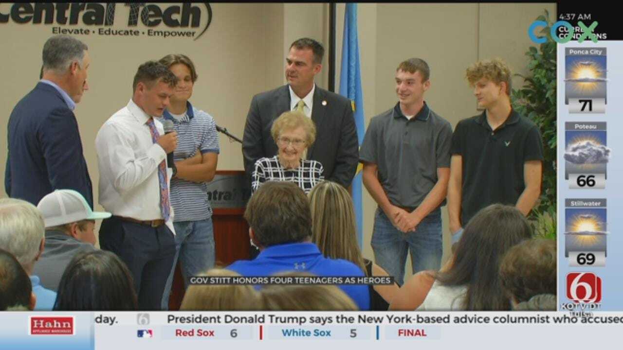 WATCH: Sapulpa Teens Honored For Heroic Actions