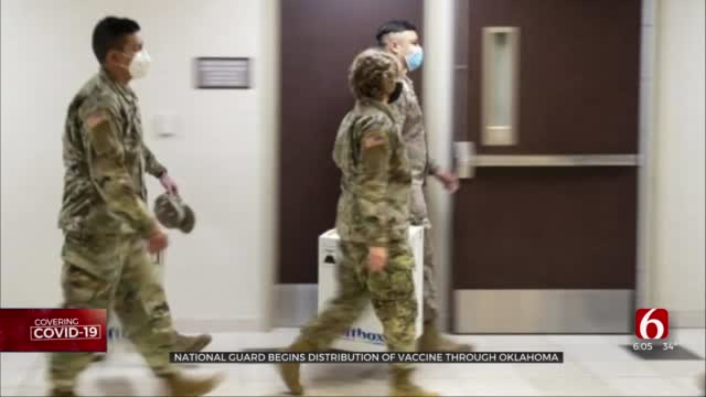 Oklahoma National Guardsmen ‘Overwhelmed With Excitement’ To Aid Vaccine Delivery 