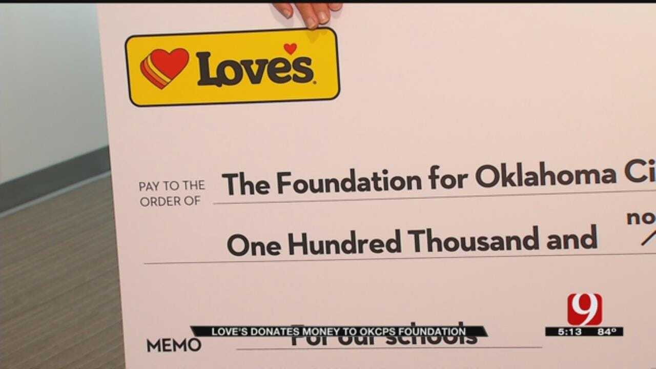 Love's Travel Stop Donates $100,000 To The Foundation For OKCPS
