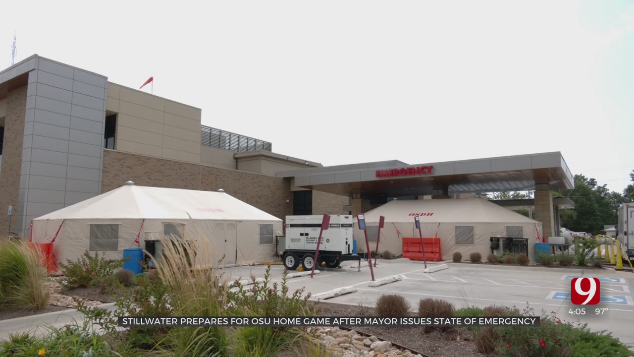 Medical Tents Go Up At Stillwater Medical Center After Mayor Declares State Of Emergency
