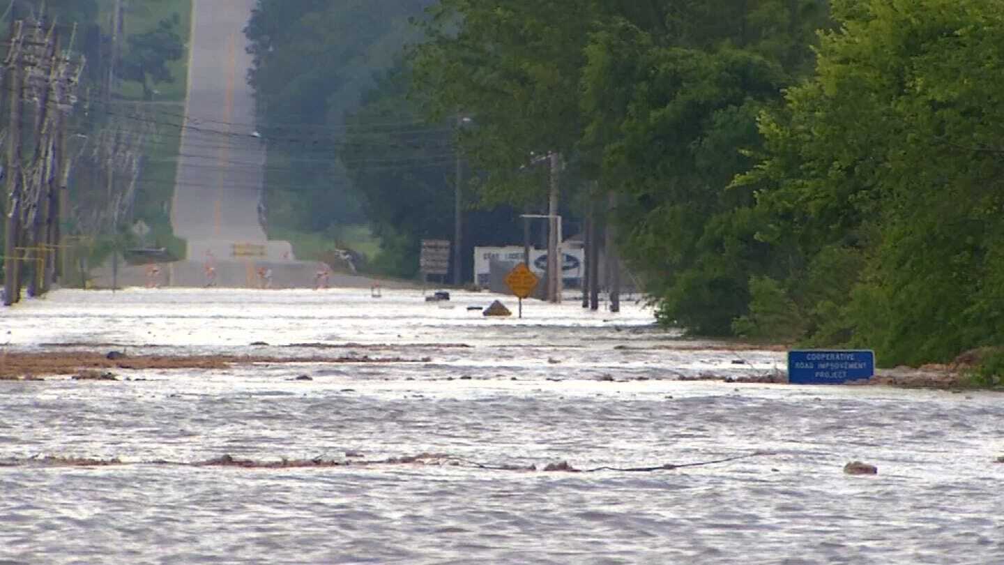 Floods Cause Extensive Damage To Oklahoma Roads
