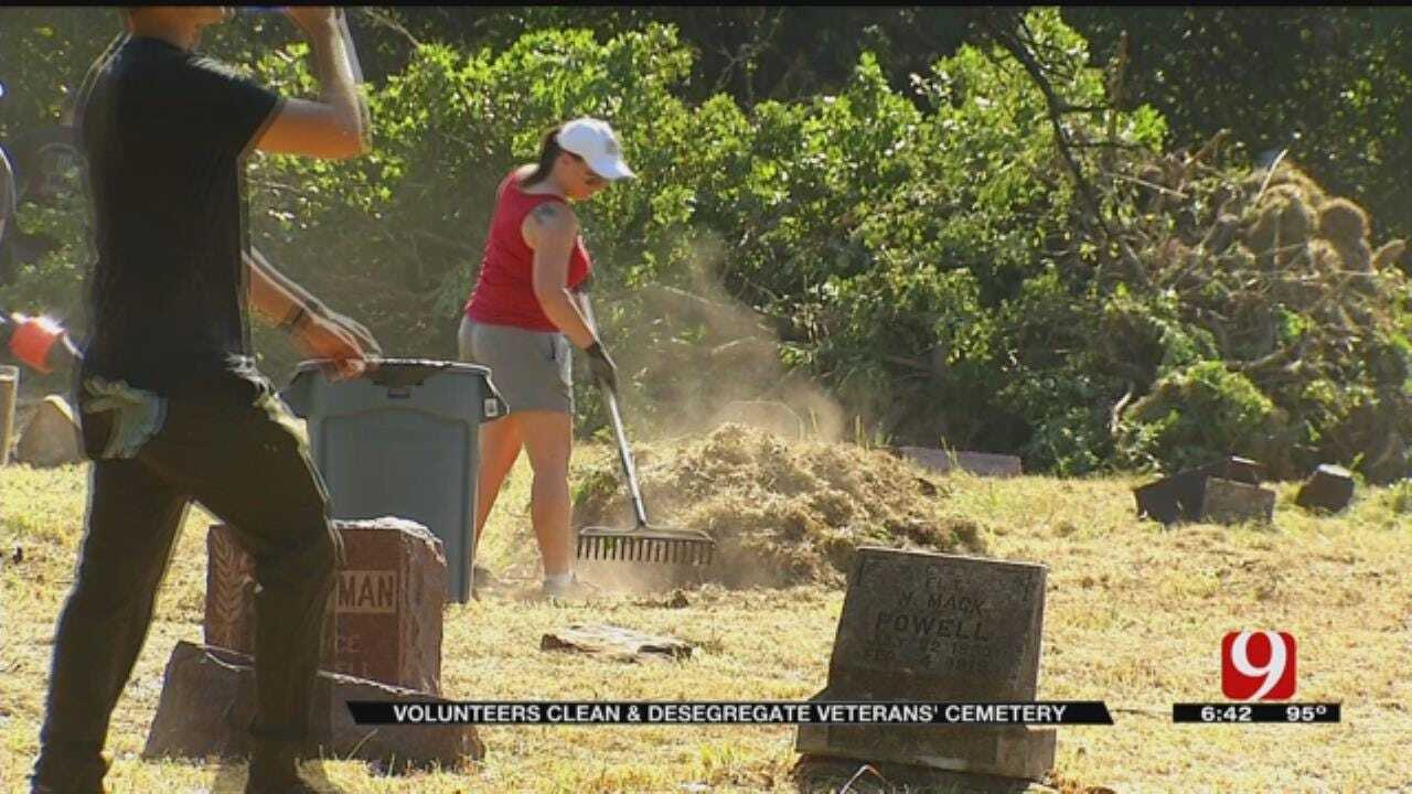 Volunteers Gather To Clean, Desegregate Veteran Cemetery