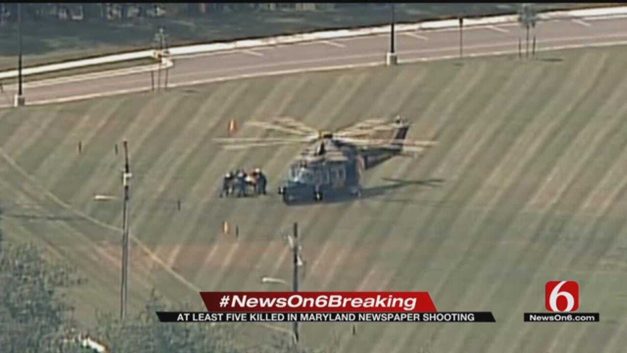 5 Dead, 1 In Custody After Shooting At Newspaper Building In Maryland