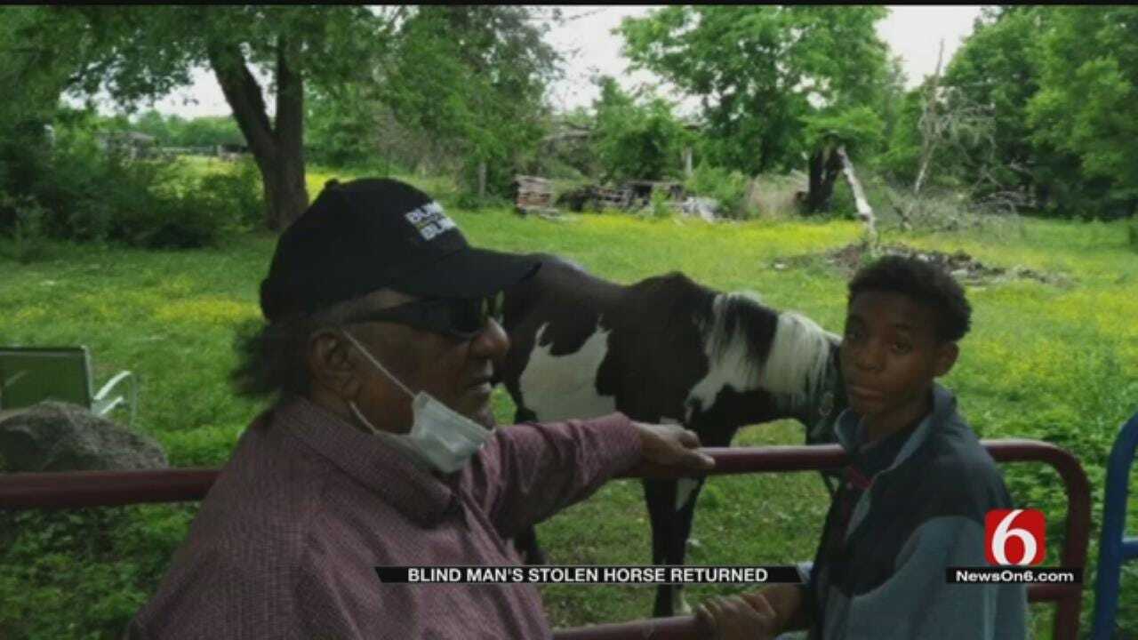 Blind Man's Horse Stolen From Tulsa Property Returned