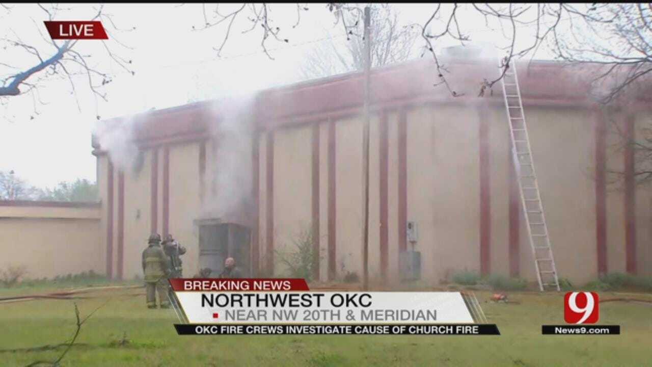 Firefighters Battle Church Fire In NW OKC