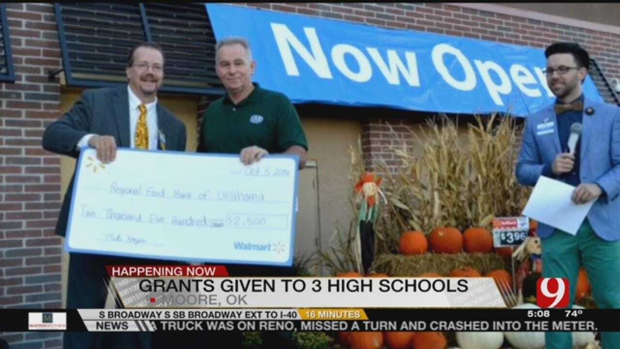 Walmart Presents Grants To Moore Schools At New Store Opening