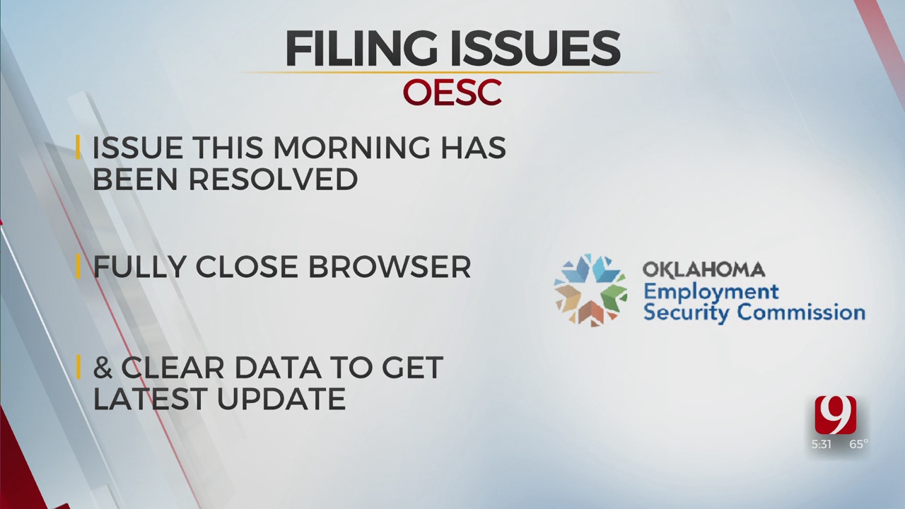 OESC Says Online Issues Have Been Resolved