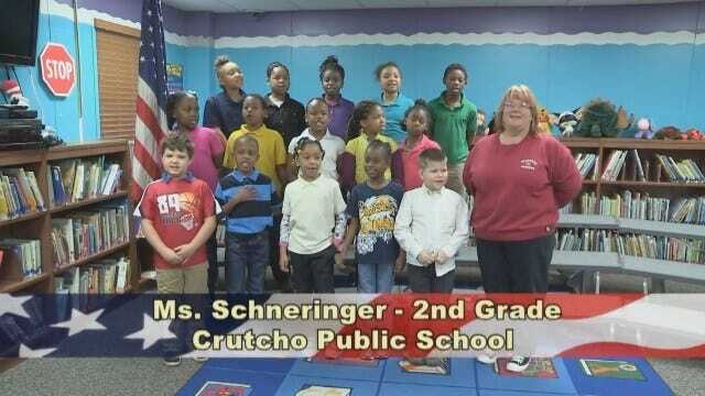 Ms. Scheringer's 2nd Grade Class at Crutcho Public Schools