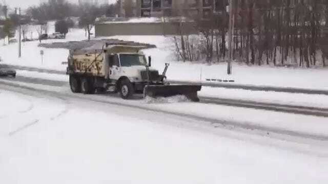WEB EXTRA: Snow Plow At 81st And Yale