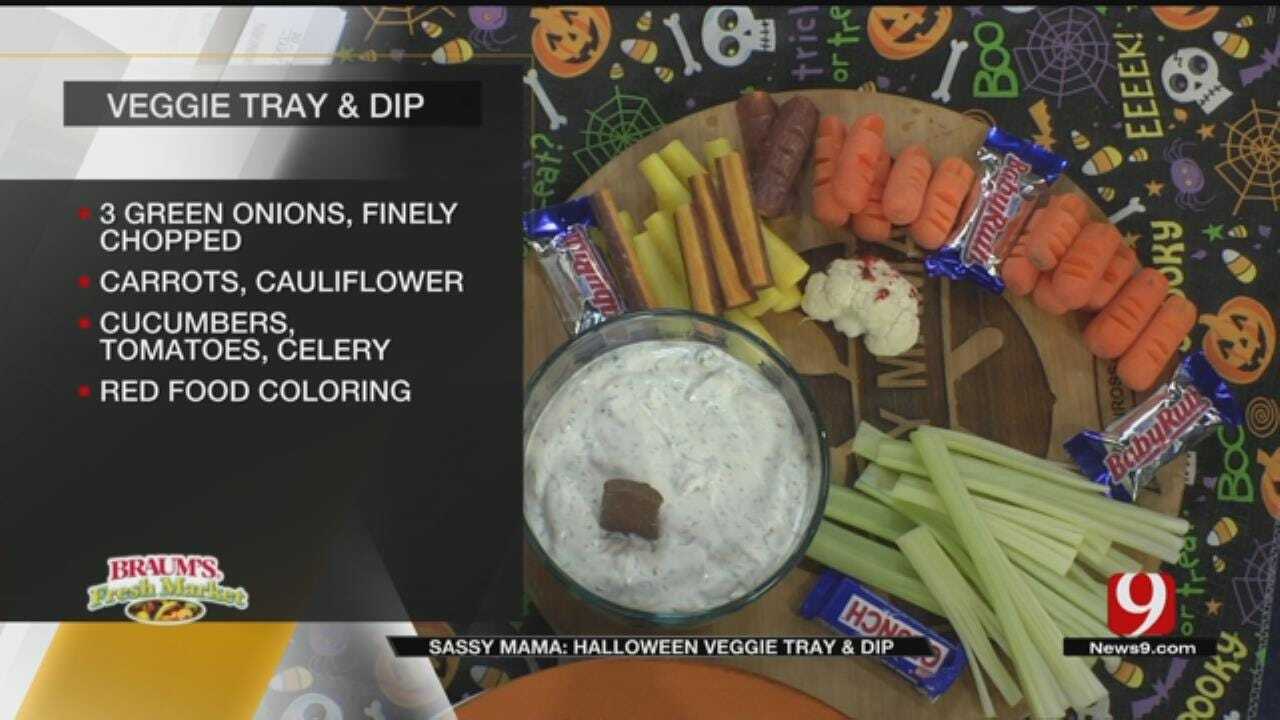 Halloween Veggie Tray & Dip