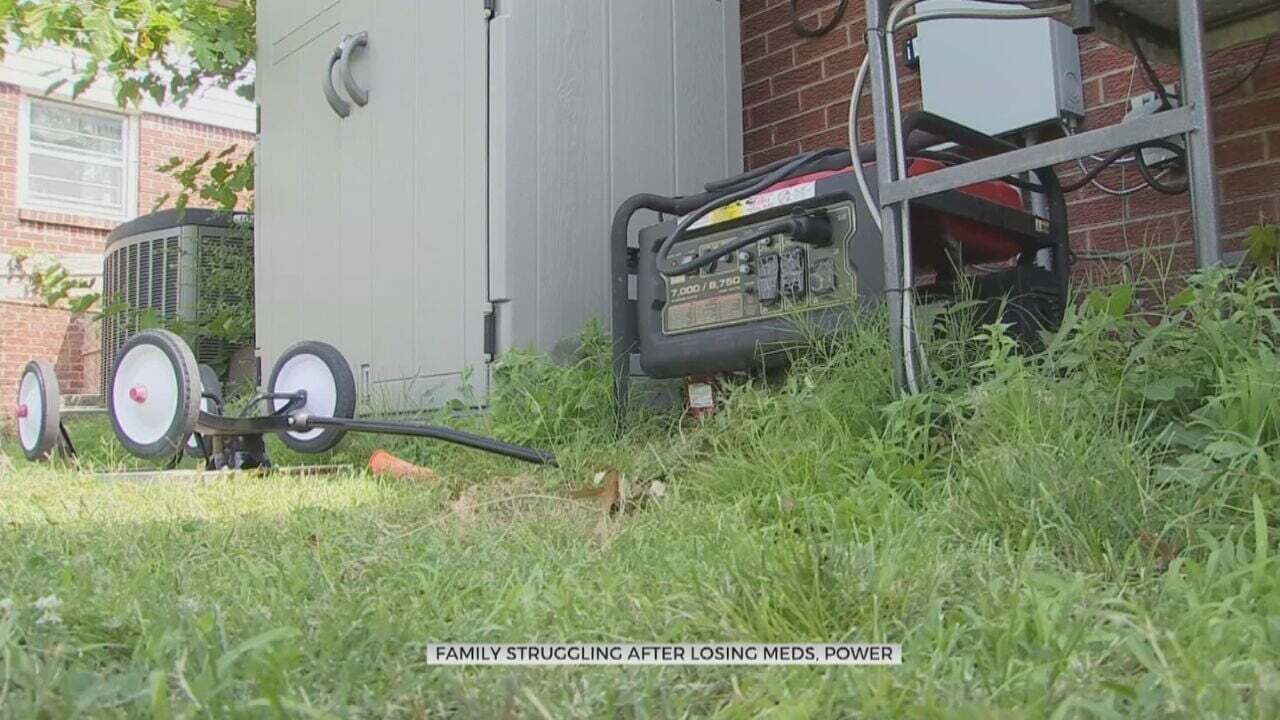 Tulsa Family Suffers From Theft, Uses Generator To Power Medical Machines For Young Girl